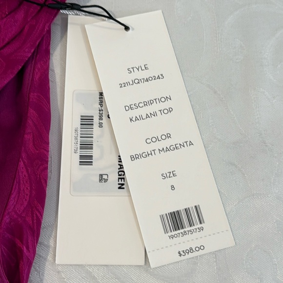 Veronica Beard Kailani Silk Blend Crop Top. Size 8 - Picture 7 of 11